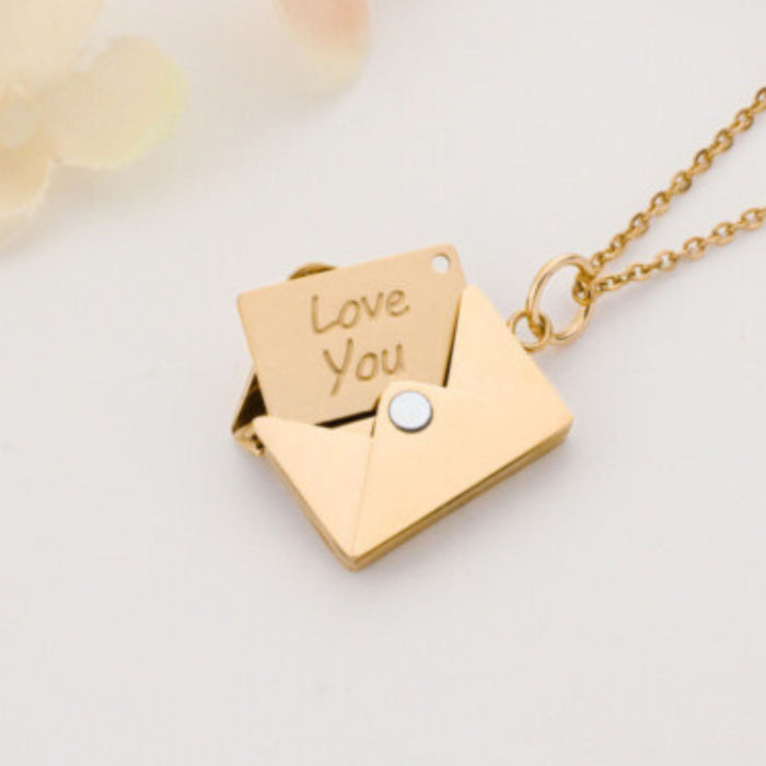 Love Letter Envelope Pendant Necklace
