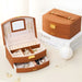 Luxury Two-Tier Jewellery Box with Mirror, Lining & Lock