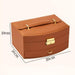 Luxury Two-Tier Jewellery Box with Mirror, Lining & Lock