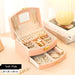 Luxury Two-Tier Jewellery Box with Mirror, Lining & Lock
