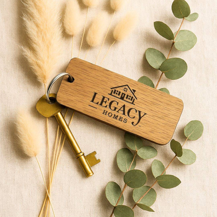 Luxury Wooden Keyrings for Property Managers & Estate Agencies