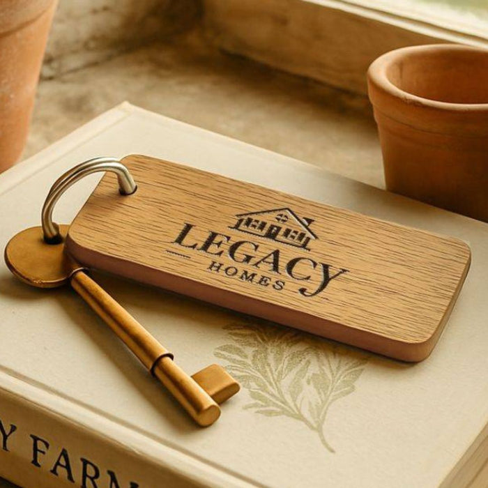 Luxury Wooden Keyrings for Property Managers & Estate Agencies