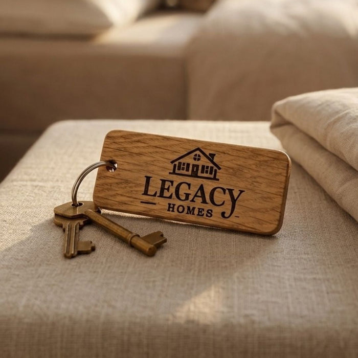 Luxury Wooden Keyrings for Property Managers & Estate Agencies