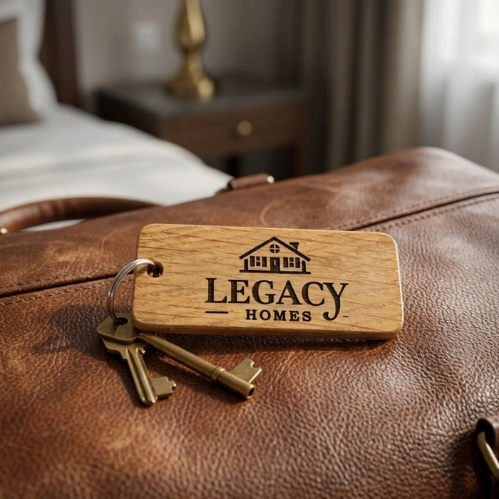 Luxury Wooden Keyrings for Property Managers & Estate Agencies