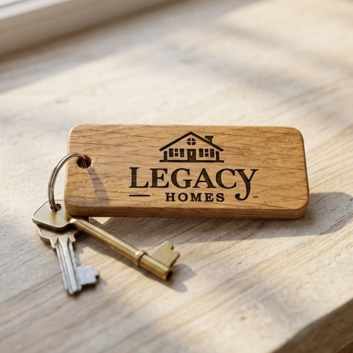 Luxury Wooden Keyrings for Property Managers & Estate Agencies