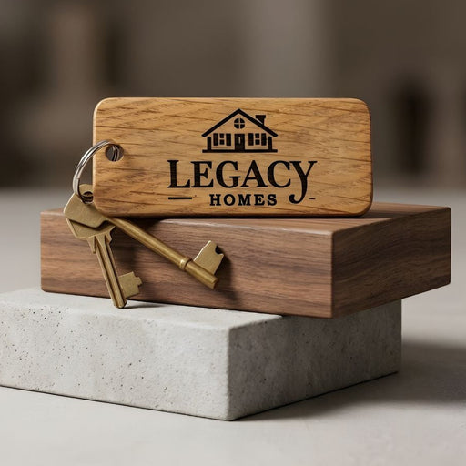 Luxury Wooden Keyrings for Property Managers & Estate Agencies