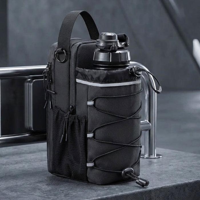 Magnetic Water Bottle Gym Bag - Secure Storage Fitness Essentials Organiser