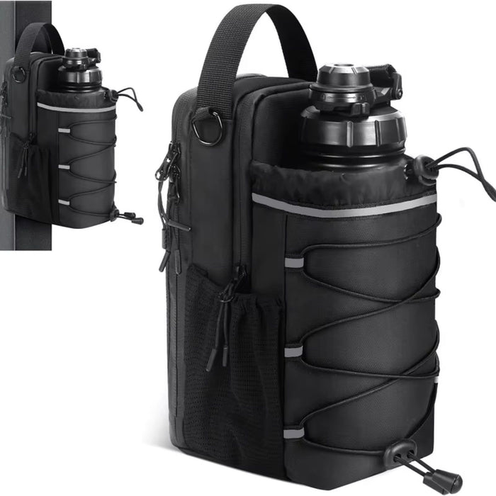 Magnetic Water Bottle Gym Bag - Secure Storage Fitness Essentials Organiser