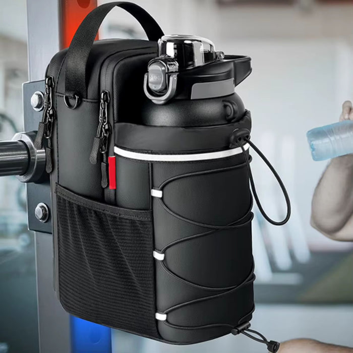 Magnetic Water Bottle Gym Bag - Secure Storage Fitness Essentials Organiser