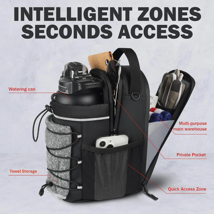 Magnetic Water Bottle Gym Bag - Secure Storage Fitness Essentials Organiser