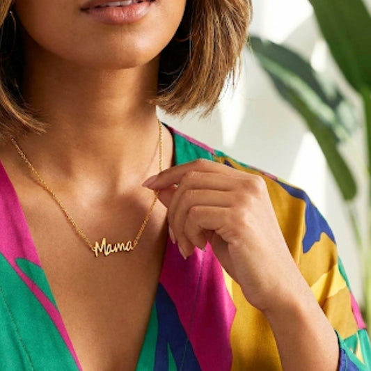 Mama Inscription Necklace