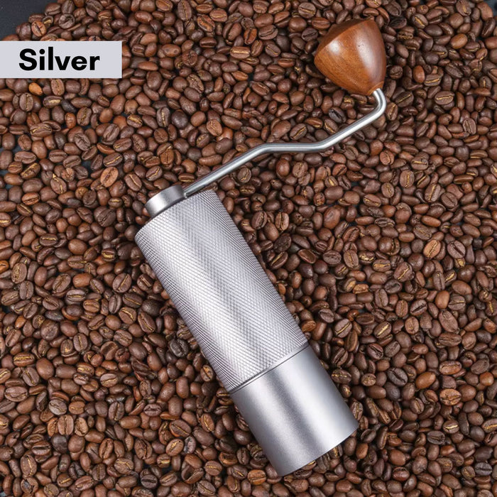 Manual Coffee Grinder – 7-Core Stainless Steel Burr Hand Grinder with Adjustable Grind Settings