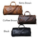 Men’s Genuine Leather Travel Bag | Retro Carry-On Weekend Duffle