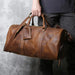 Men’s Genuine Leather Travel Bag | Retro Carry-On Weekend Duffle