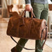 Men’s Genuine Leather Travel Bag | Retro Carry-On Weekend Duffle