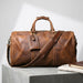 Men’s Genuine Leather Travel Bag | Retro Carry-On Weekend Duffle