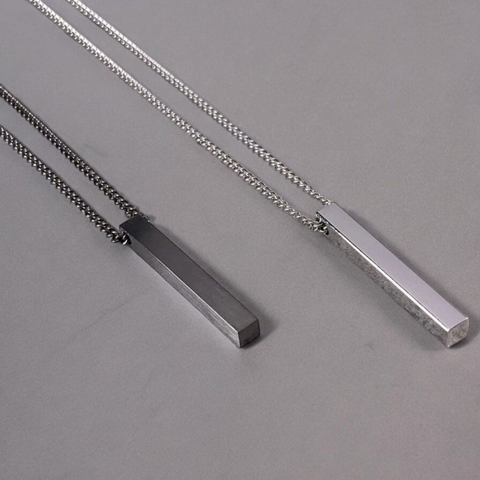 Men's Minimalist Pendant Necklace Modern Birthday Gift idea for