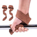 Microfibre Leather Weight Lifting Wrist Straps – Non-Slip Grip Training Straps