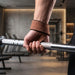 Microfibre Leather Weight Lifting Wrist Straps – Non-Slip Grip Training Straps