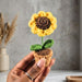 Mini Crochet Potted Everlasting Sunflower
