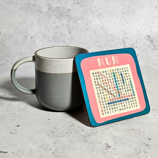 Mum Wordsearch Coaster