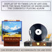 Now Playing Vinyl Record Stand – Wooden Vinyl Record Holder & Display Stand