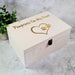 Pawprints On My Heart Pet Keepsake Box | Large Gold Engraved Memorial Urn