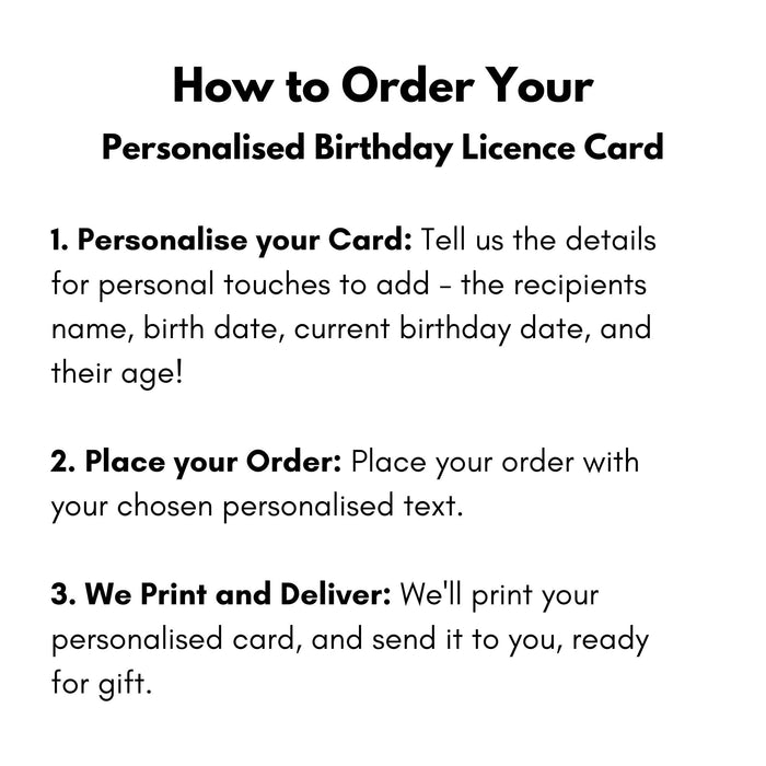 Personalised 18th Birthday Gift, Official Adult Licence Card, 18th Birthday Wallet Card, 18th Birthday Keepsake Gift, Funny Gift for 18 Year Old