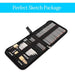 Personalised 39-Piece Professional Sketching Pencil Set with Roll-Up Case