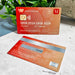 Personalised Anniversary Love Bank Metal Credit Card