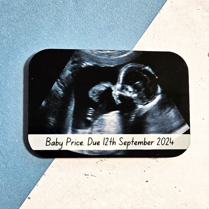 Personalised Baby Scan Ultrasound Photo Magnet