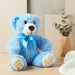 Personalised Baby Teddy Bear With Birth Details - Plush Toy Customised With Name, Birthdate & Weight
