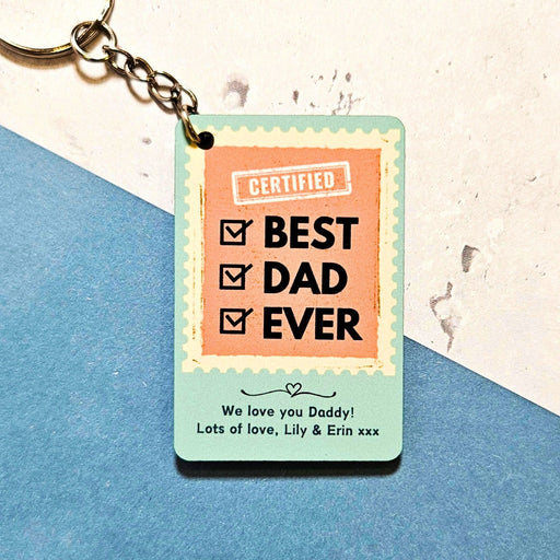 Personalised "Best Dad Ever" Keyring