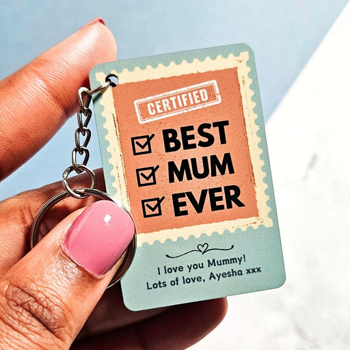 Personalised "Best Mum Ever" Keyring