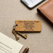 Personalised Business Address Keyring