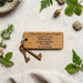 Personalised Business Address Keyring