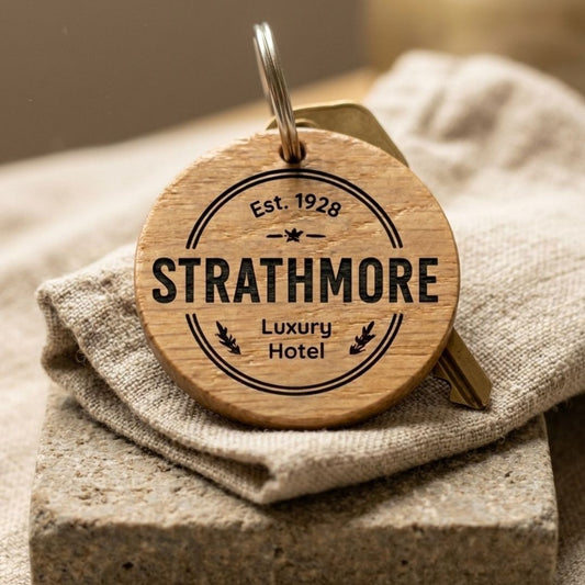 Personalised Business Logo Keyring