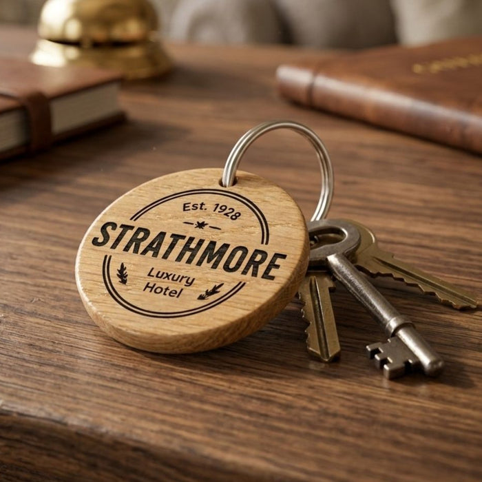 Personalised Business Logo Keyring