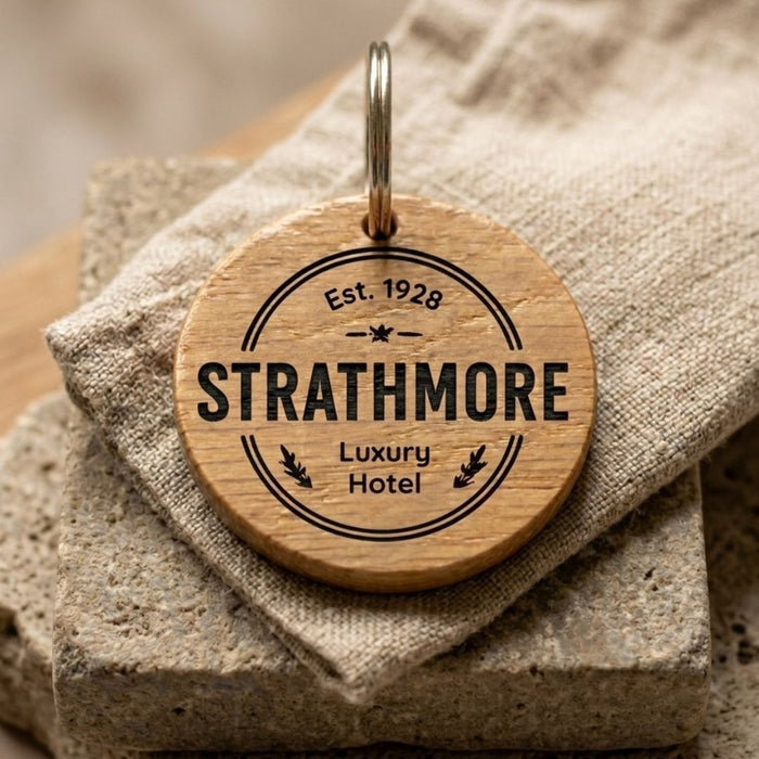 Personalised Business Logo Keyring