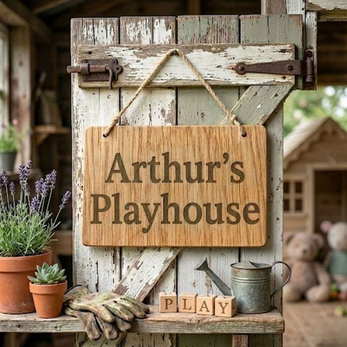 Personalised Children's oak sign