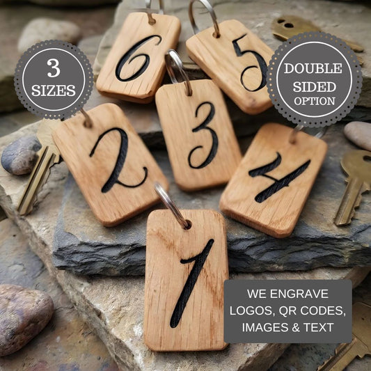 Personalised Door Number Keyring