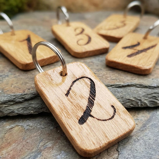 Personalised Door Number Keyring
