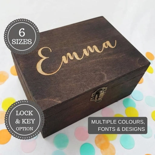 Personalised Engraved Keepsake Box I 18th 21st Birthday Gift for Him Her