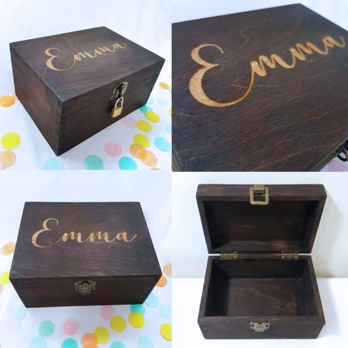 Personalised Engraved Keepsake Box I 18th 21st Birthday Gift for Him Her