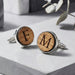 Personalised Engraved Wood Cufflinks I 18th 21st Birthday Gift For Him