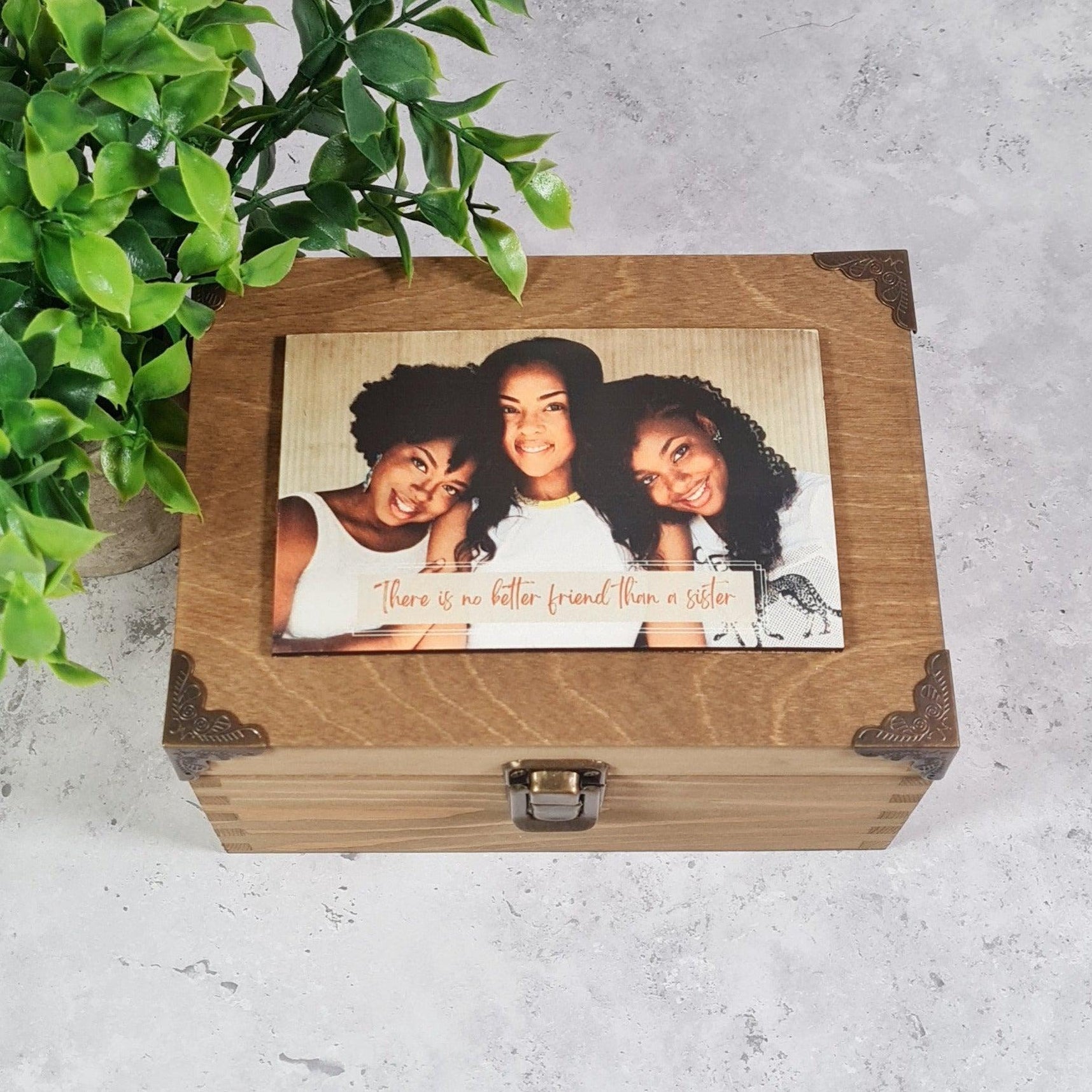 Memory Box For Long Distance Family Personalised Family Photo Memory Box I Sister Brother Gift Idea I Mum ...