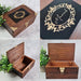 Personalised Floral Name Keepsake Box - Wedding Anniversary Memory Box - Birthday Gift Box