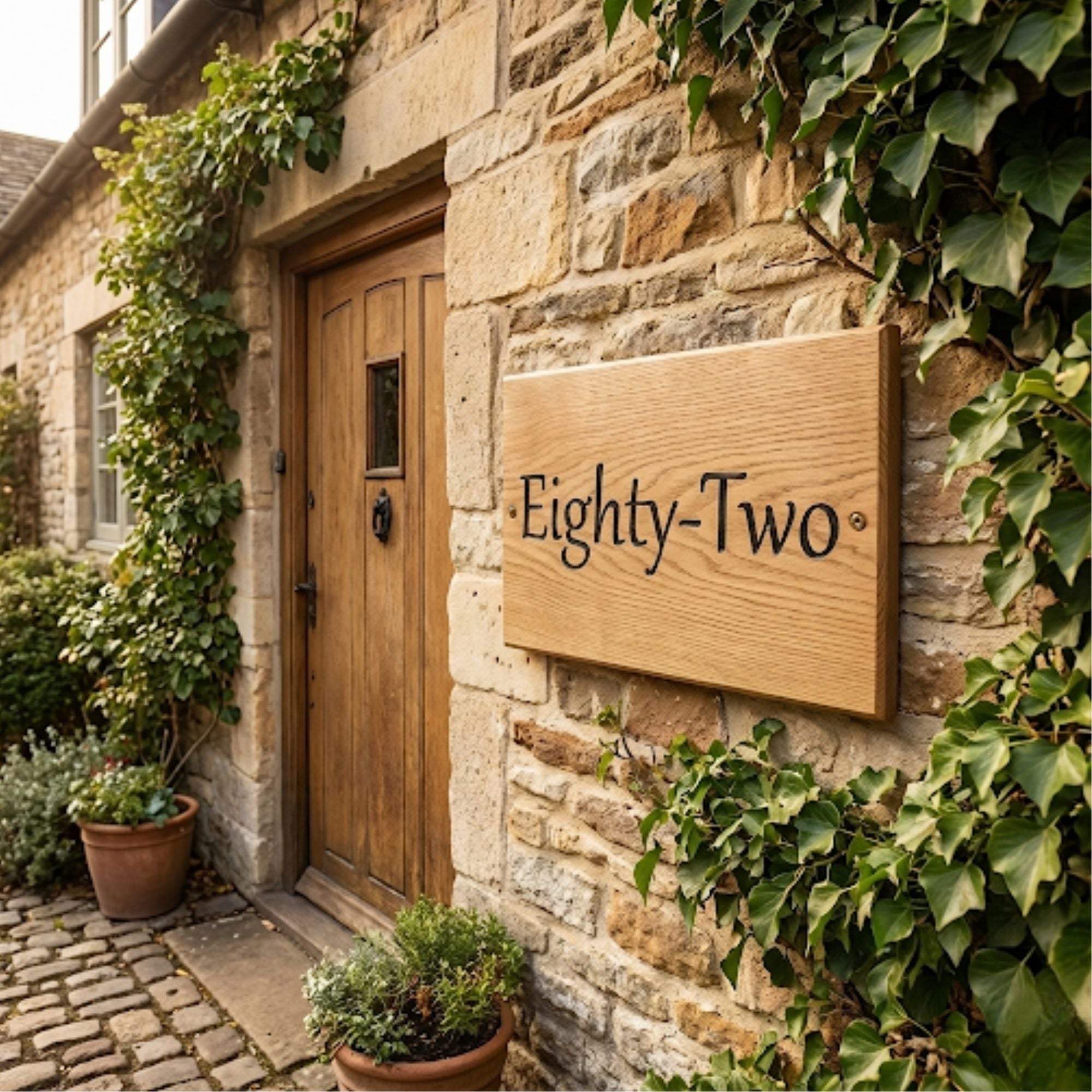 Personalised Front Door Number Plaque