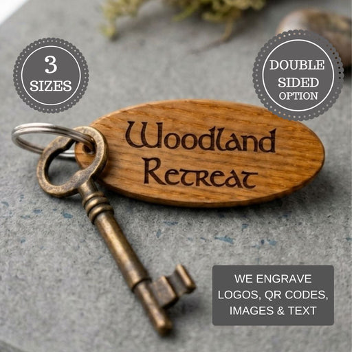 Personalised Glamping Campsite Keyring