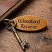 Personalised Glamping Campsite Keyring